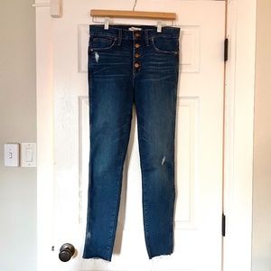 Madewell 10" High-Rise Skinny Jeans in Hanna Wash